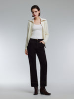 [Preview] Denim Fleece Lined Women Ankle Jeans GOELIA