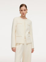 Cashmere Wool Blend Double-Faced Women Jacket GOELIA