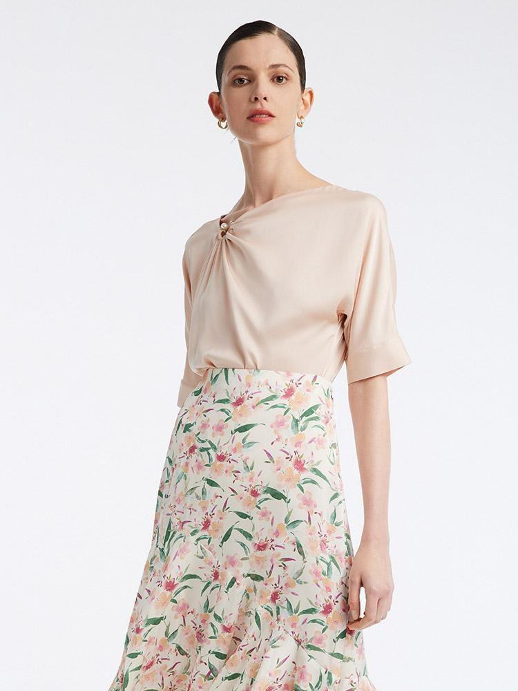 22 Momme Stretch Silk Blouse GOELIA