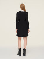 Tencel Blend Tie Front Women Knit Mini Dress GOELIA