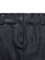 PU Leather A-Line Women Skirt With Belt GOELIA