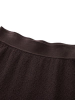 Tencel Wool Blend Tie Front Knit Top And Crochet Skirt Two-Piece Set GOELIA