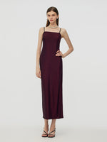 Glitter Women Party Slip Maxi Dress With Detachable Spaghetti Strap GOELIA
