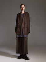 100% Linen Loose Fit H-Line Unisex Shop Coat GOELIA