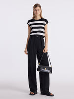 Tencel Striped Knitted Women Tank Top GOELIA