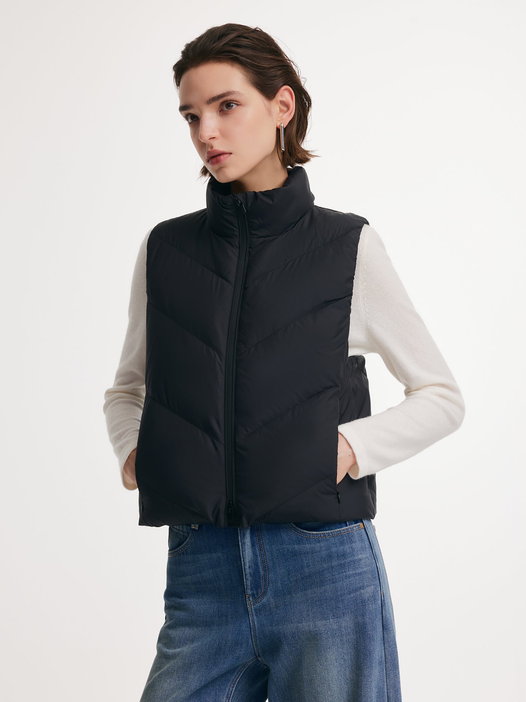 [Preview] Two-Way Zipper Goose Down Vest GOELIA
