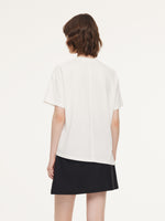 Asymmetrical Hem Heart Decorated Women T-Shirt GOELIA