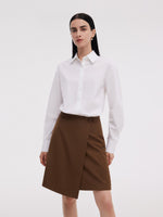 Shirt Dress And Adjustable Waist Skirt Two-Piece Set GOELIA
