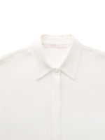 [Preview] 22MM Mulberry Silk Women Shirt With Silk Scarf GOELIA