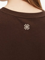 [Preview] Round Neck Women Long T-Shirt With Crossbody Bag GOELIA