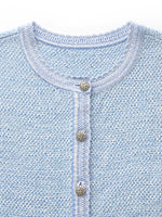 Single-Breasted Round Neck Women Knit Vest GOELIA