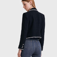 Tweed Knitted Short Jacket – GOELIA