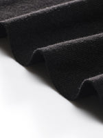 Pre-Order Tencel Wool Blend Color Block Collar Women Knit Mini Dress GOELIA