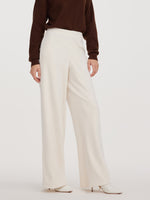 Velvet Ribbed Loose Straight Leg Women Knit Pants GOELIA