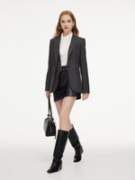 Mock-Layered Slim Fit Women Tailored Blazer GOELIA