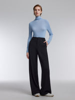 [Preview] Relaxed Straight Leg Women Knit Pants GOELIA