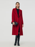 Cashmere Wool Double-Faced Women Wrap Overcoat GOELIA