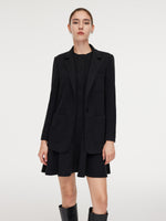 Knit Blazer And Sleeveless Mini Dress Two-Piece Set GOELIA