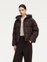 Lightweight Water-repellent Hooded Goose Down Jacket GOELIA