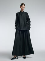 18MM Gambiered Canton Gauze Women H-Line Blouse GOELIA