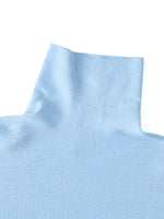 [Preview] 100% Wool Turtleneck Women Seamless Knit Top GOELIA