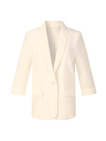 Acetate Blend Slim Fit Women Blazer GOELIA