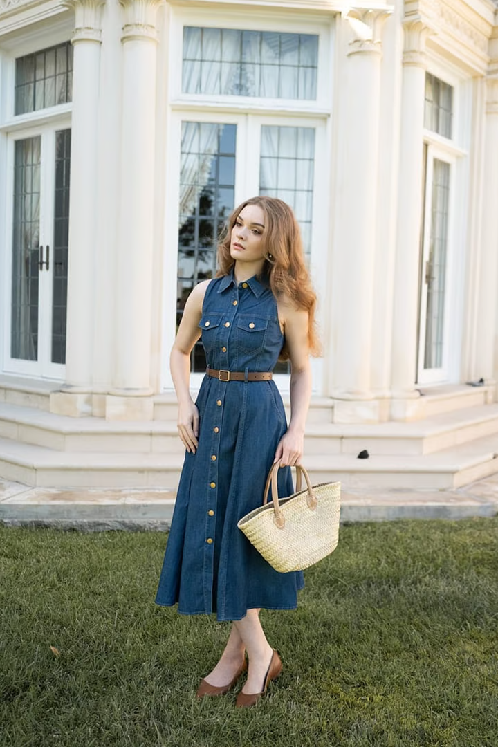 How to Wear a Denim Dress? GOELIA How to Wear a Denim Dress? GOELIA