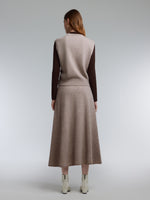 [Preview] 100% Wool Tank & Modal Top & Skirt Three-Piece Set GOELIA