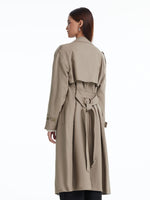 Worsted Woolen Double-Breasted Trench Coat GOELIA
