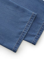 100% Tencel Denim Elastic Waist Women Jeans GOELIA