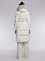 [Preview] Hooded Goose Down Belted Overcoat GOELIA