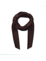 Tencel Blend Mock Neck Ruched Women Knit Top With Triangle Scarf GOELIA