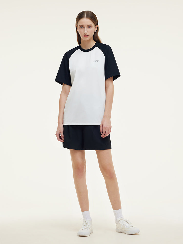 Color Block Women TShirt GOELIA