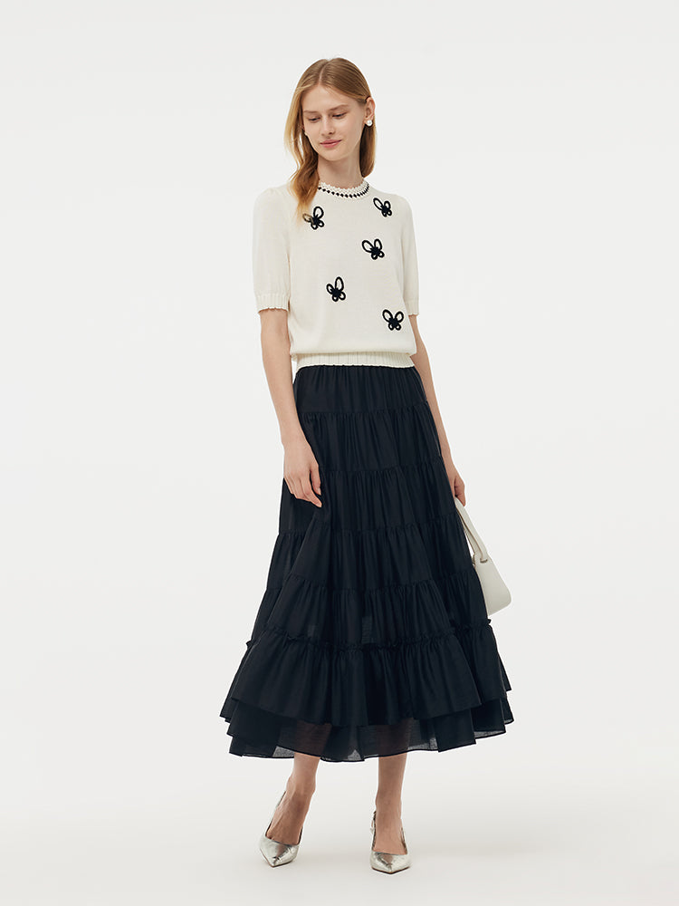 Tencel Butterfly Women Knit Top GOELIA