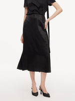 [Preview] 100% Acetate Women A-Line Skirt GOELIA
