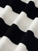 Round Neck Striped Knitted Women Top GOELIA