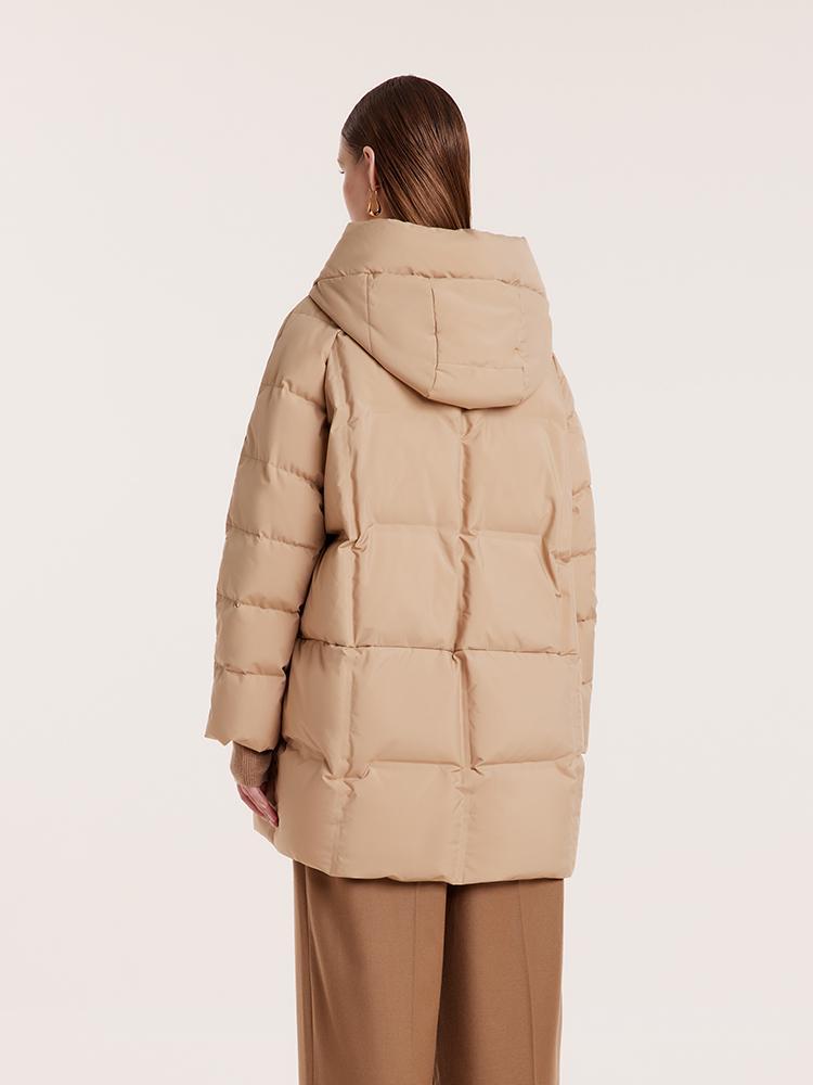 Cocoon Shape Oversized Mid-Length Goose Down Garment GOELIA