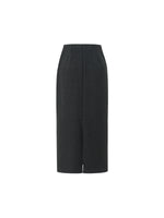 Back Slit Column Women Knit Skirt GOELIA