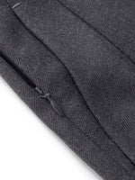 Worsted Wool Blend Pleated A-Line Women Culotte Skirt GOELIA