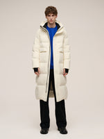 Thermal Tech Back Hooded Unisex Long Goose Down Coat GOELIA