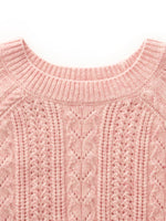 Wool Blend Cable Knit Women Sweater GOELIA