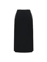 V-Neck Cut-Out Knitted Top And Half Skirt Two-Piece Set GOELIA