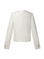 [Preview] Wool Blend Tweed H-Line Women Cropped Jacket GOELIA
