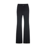 Black Split Hem Flare Jeans GOELIA