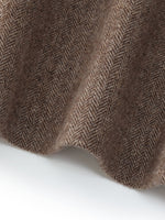Washable Wool Round Neck Straight Fit Women Jacket GOELIA