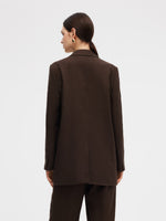 100% Linen Women Loose Fit Blazer GOELIA