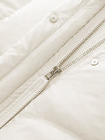 Cocoon Hooded Zip-Up Long Goose Down Coat GOELIA