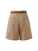 Loose A-Line Women Shorts With Belt GOELIA