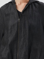 18 Momme Xiang Yun Silk Zippered Women Jacket GOELIA