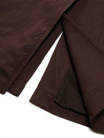 Linen Blend Women Belted Trench Coat GOELIA
